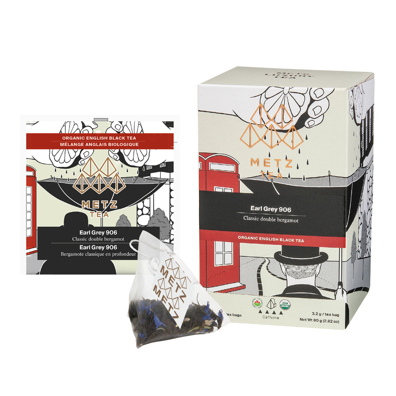 Metz Organic Earl Grey Tea - 25 count - Image 1