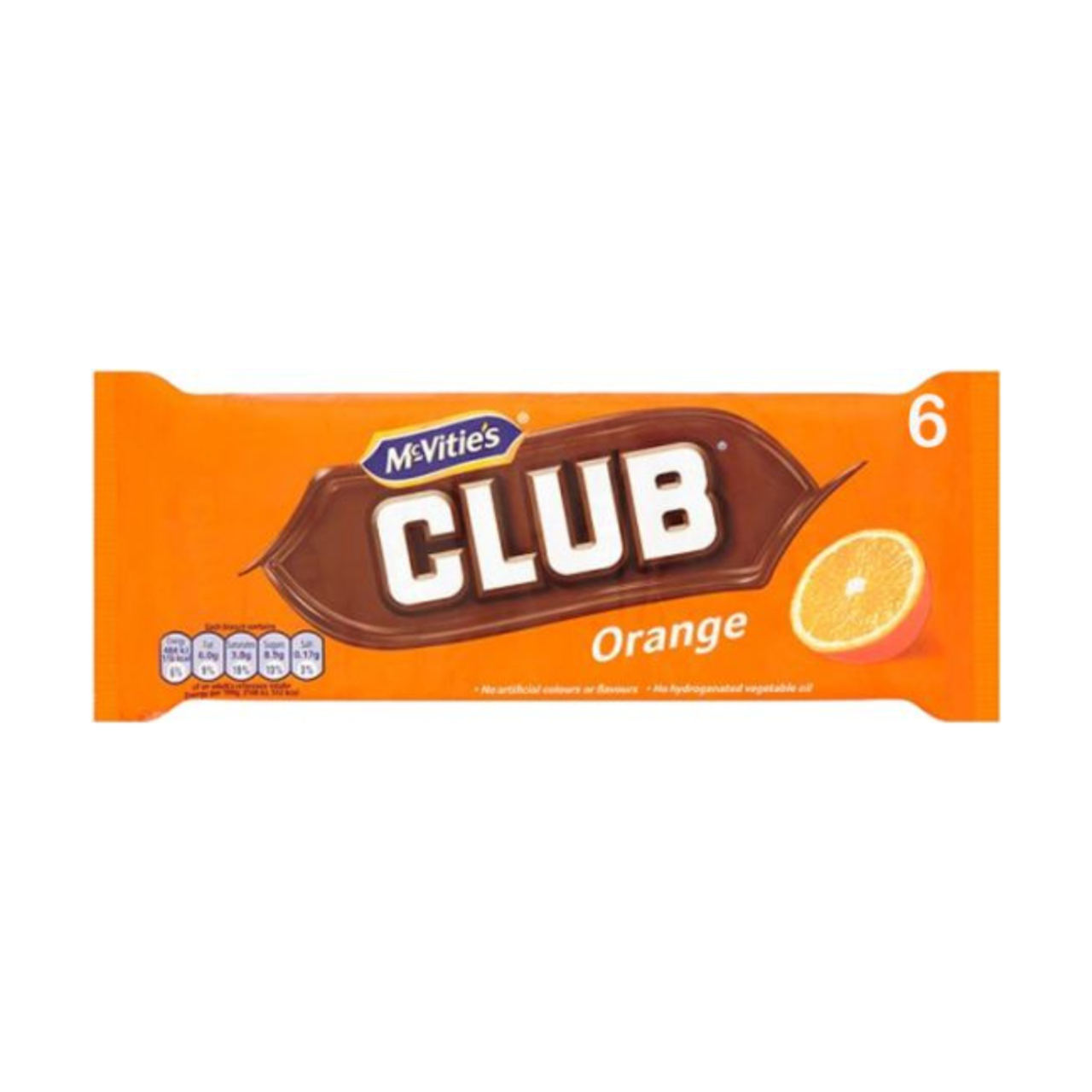 McVitie's Club Orange Biscuits -  4.65oz (132g) - Image 1
