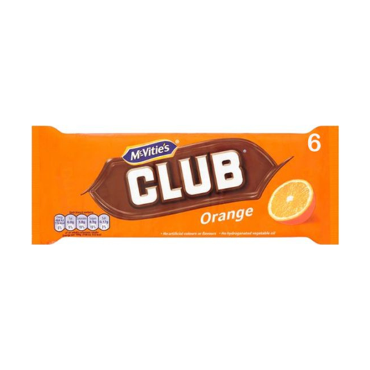 McVitie's Club Orange packaging on a white background