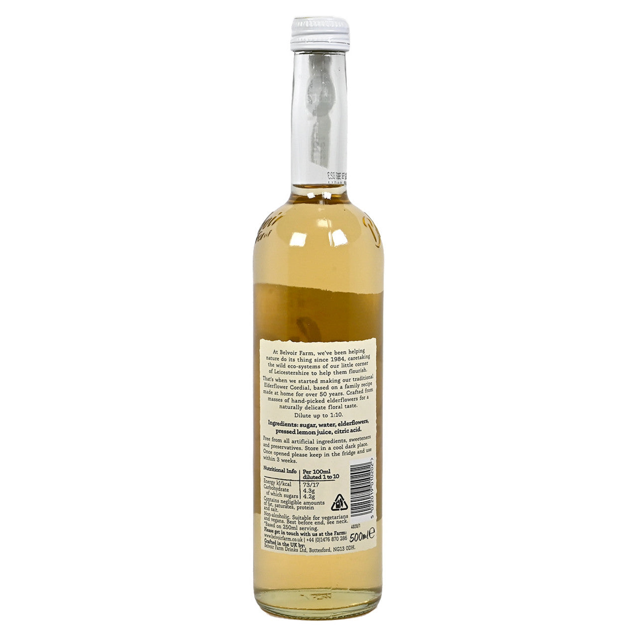 Belvoir Elderflower Cordial - 16.9 fl (500ml) - Image 2