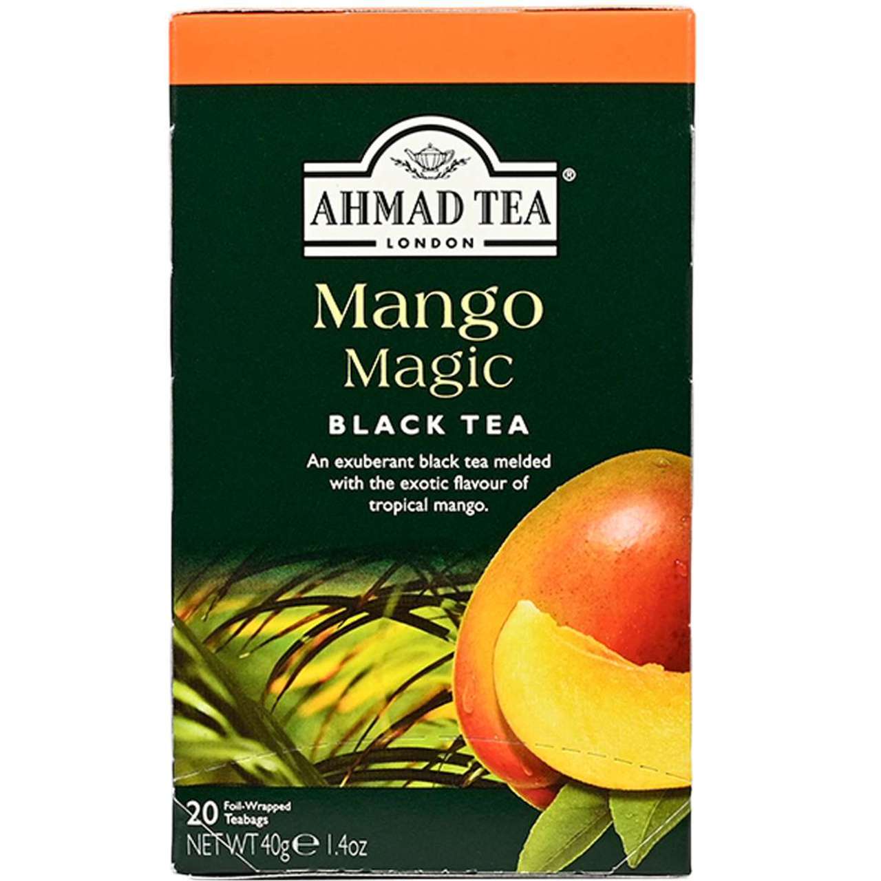 Ahmad Tea's Mango Magic Flavored Black Tea Bags - 20 count