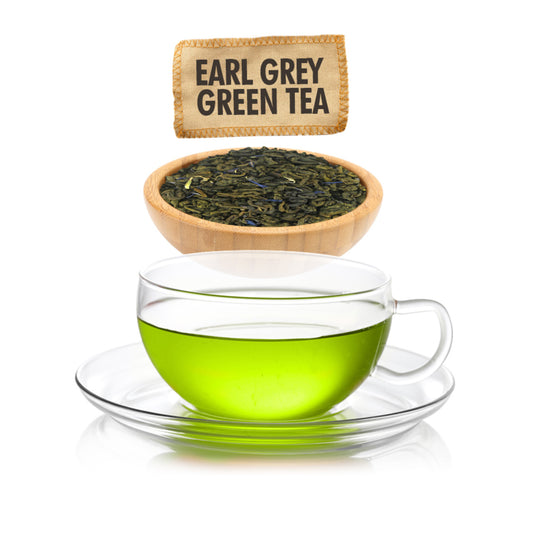 Earl Grey Green Tea - Loose Leaf - Sampler Size - 1oz