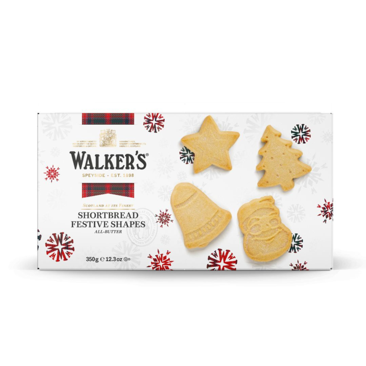 Walkers Shortbread Festive Shapes - 12.3oz (350g)