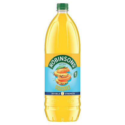 Robinsons - Double Strength No Sugar Added Orange & Pineapple Fruit Squash - 59.17 fl. oz (1.75L)