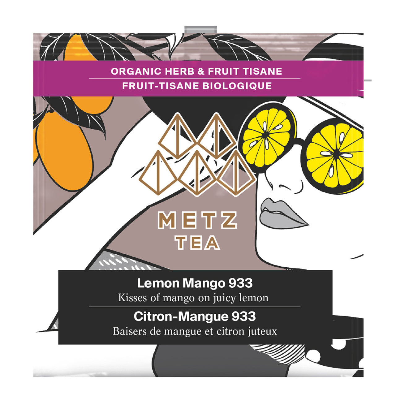 Metz Organic Lemon Mango Tea - 25 count