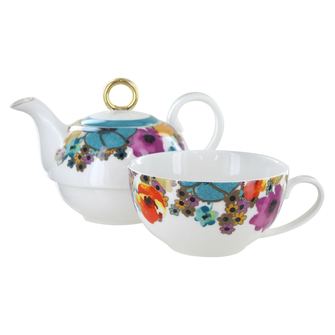 Multicolor Poppy Tea for One Set