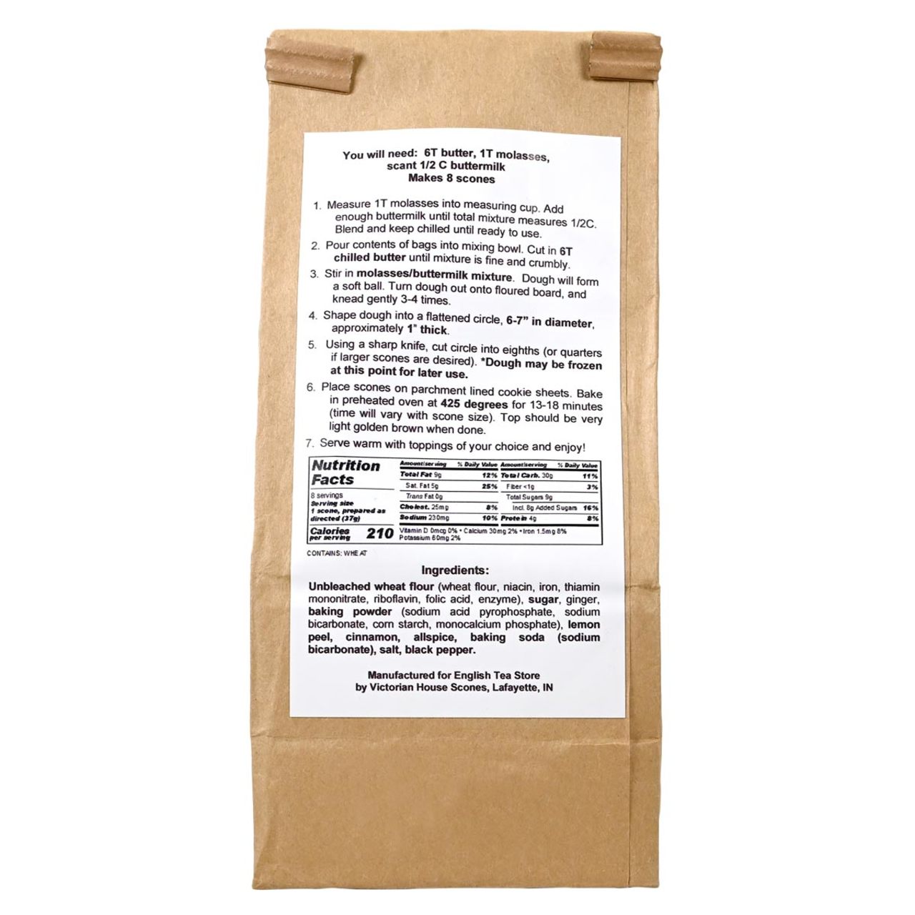 ETS Scone Mix - Gingerbread - 10.34oz (293g)