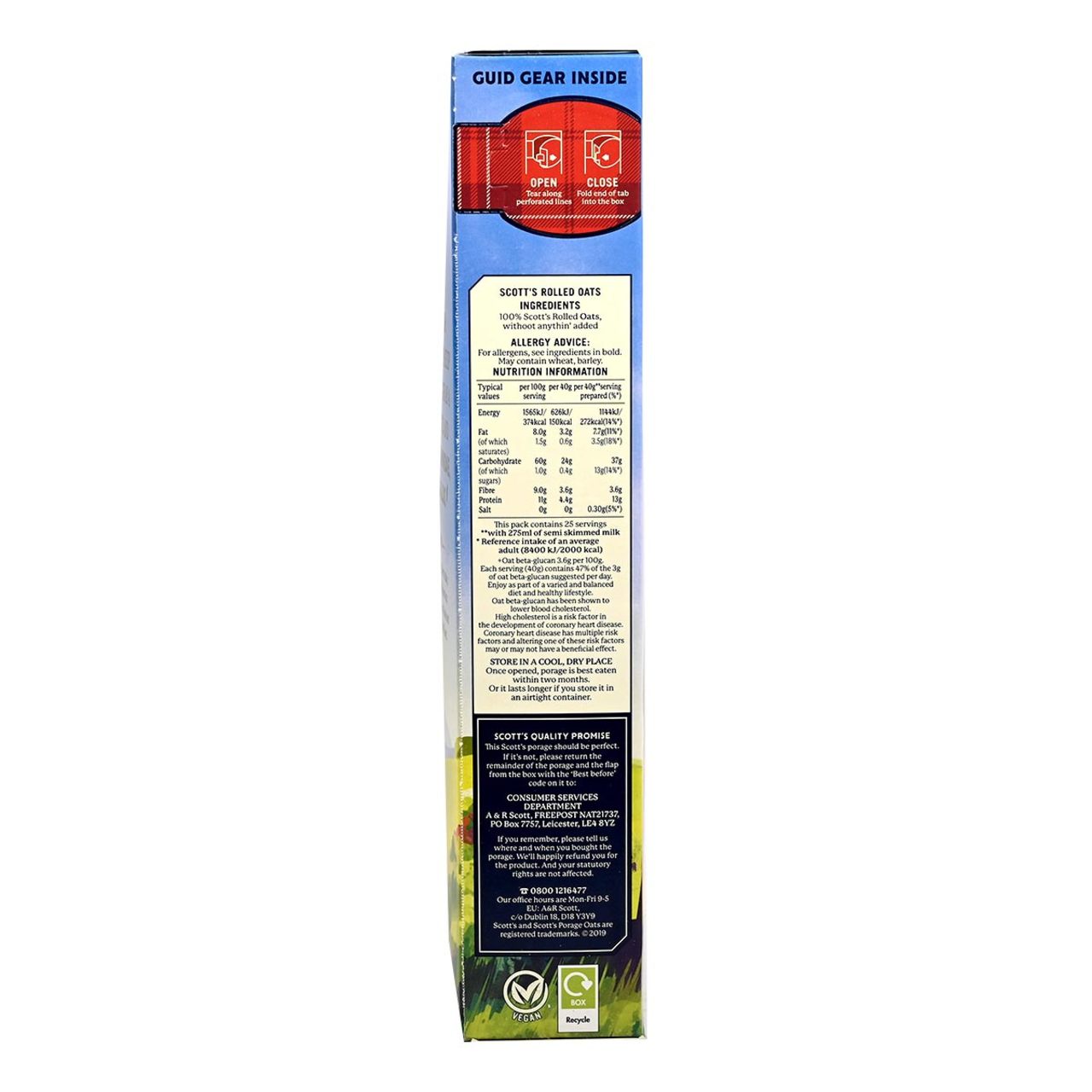 Scott's Porage Oats - 35.2oz (997g)