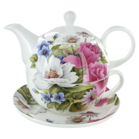 Grace's Rose Bone China - Tea for One with Saucer - Image 1