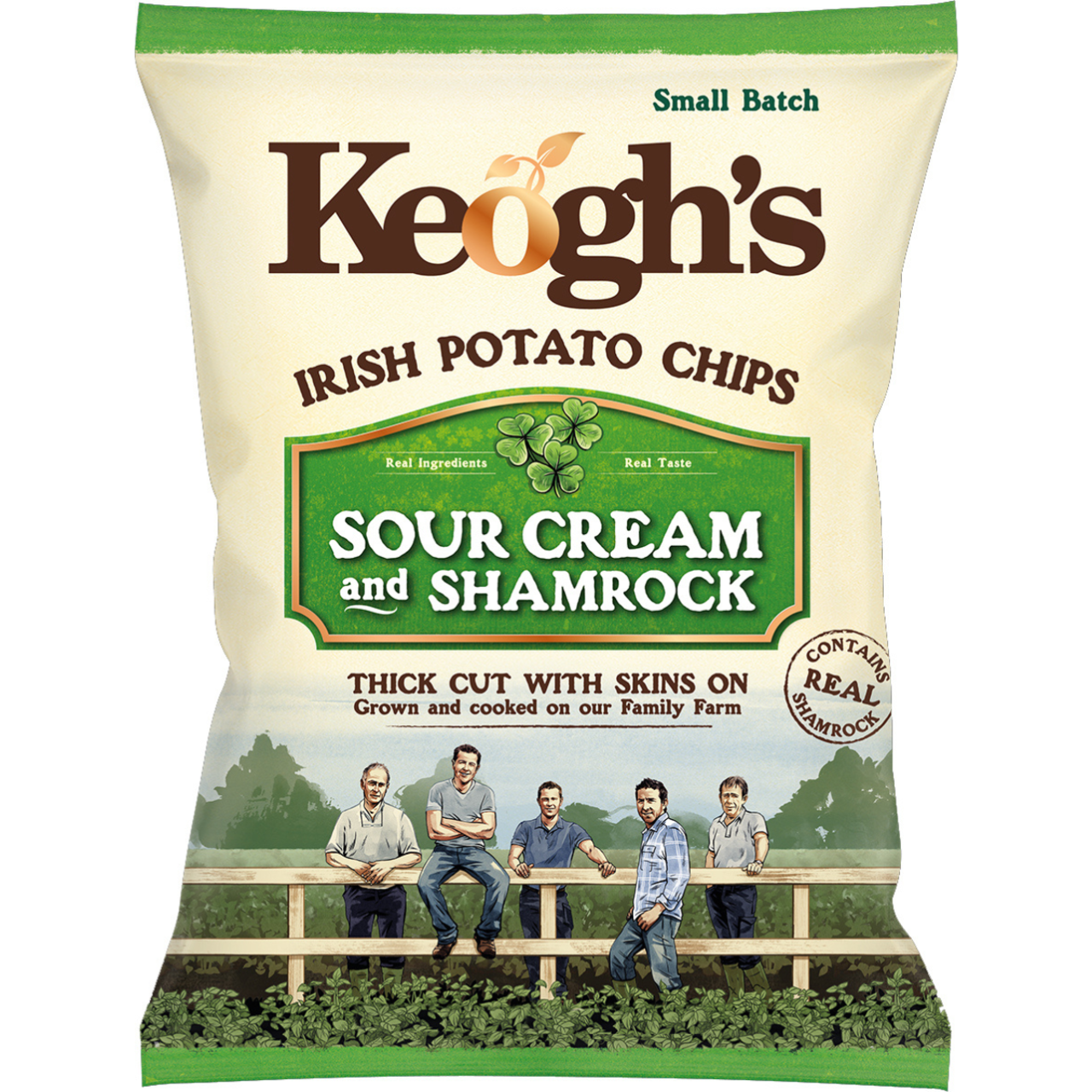 Keoghs Shamrock & Sour Cream Crisps - 40g (1.4oz)