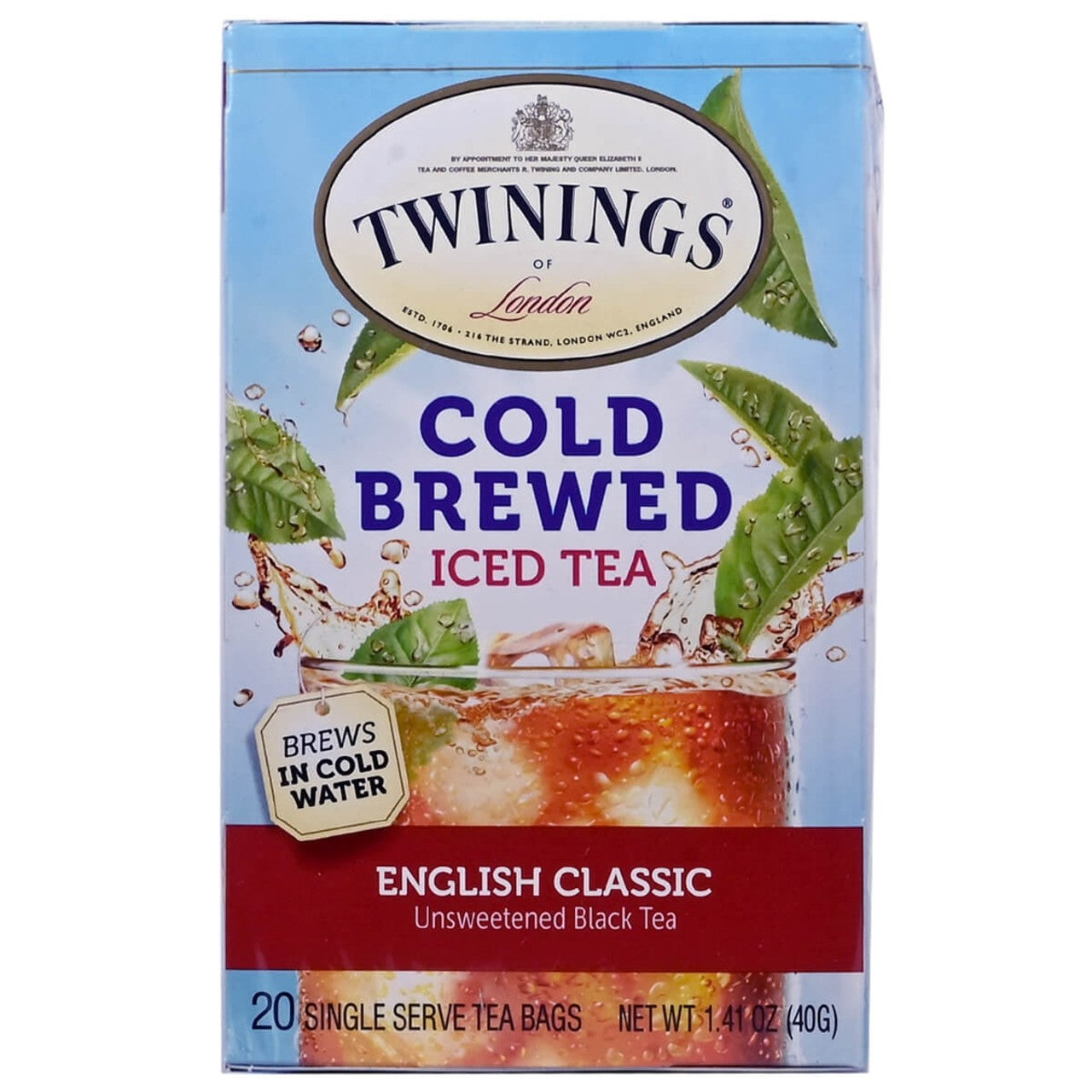 Twinings' Cold Brewed Iced Tea English Classic - 20 count