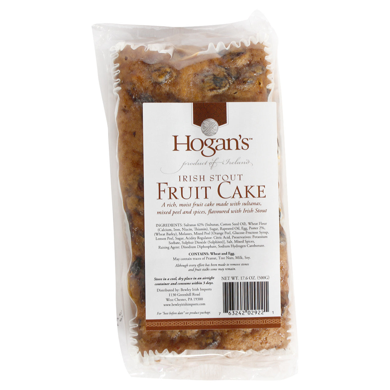 Hogan's Irish Stout Fruit Cake - 17.6oz (498g)