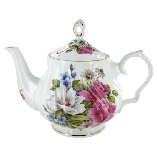 Grace's Rose Bone China - 5 Cup Teapot - Image 1