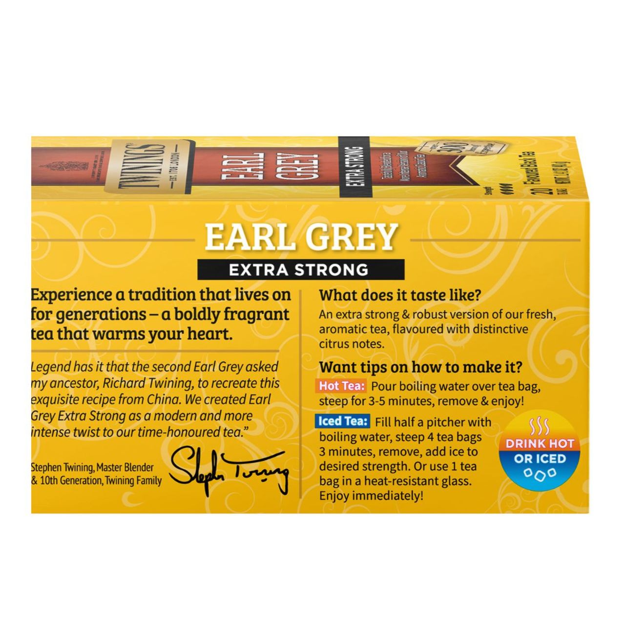 Twinings' Earl Grey Extra Strong Tea - 20 count