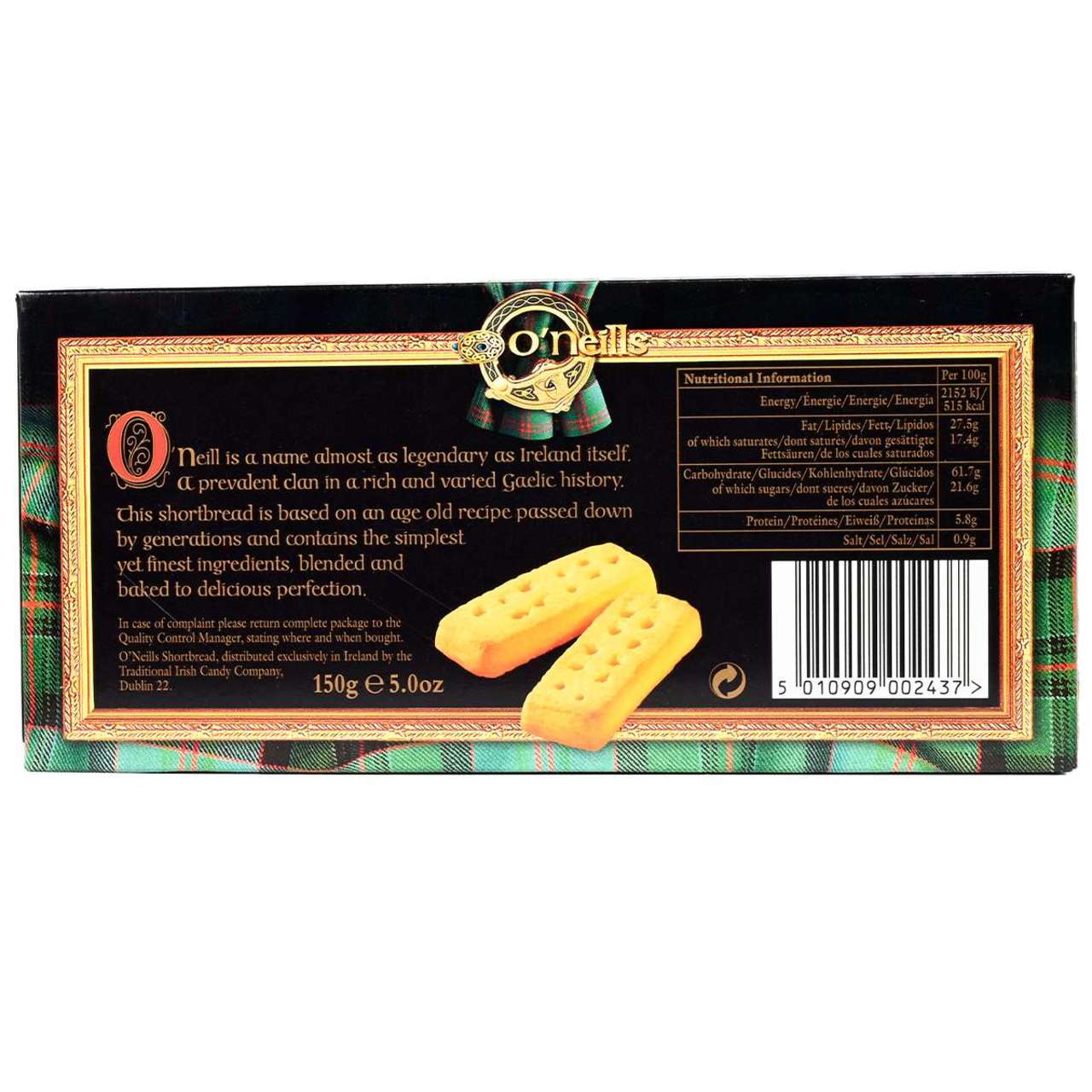 O'Neill's Shortbread - Fingers - 5oz (141g)