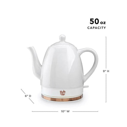 Noelle Grey Ceramic Electric Tea Kettle - 1.5L