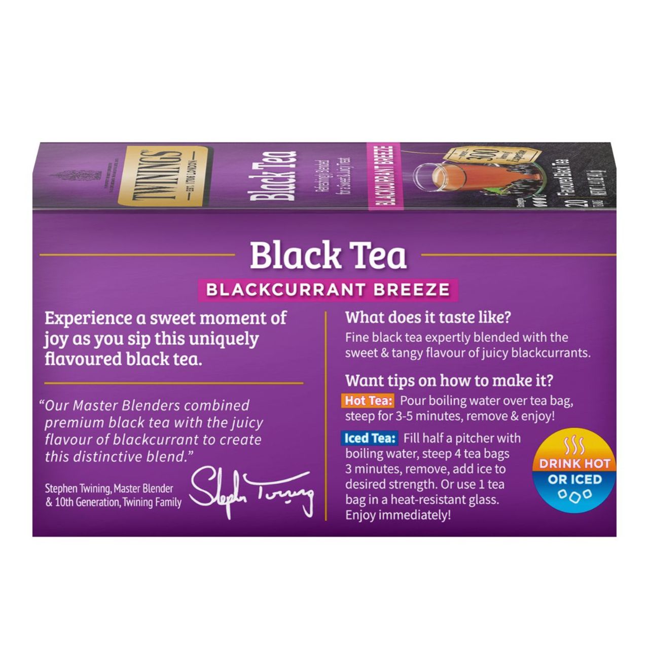 Twinings Blackcurrant Breeze Tea - 20 count - Image 4