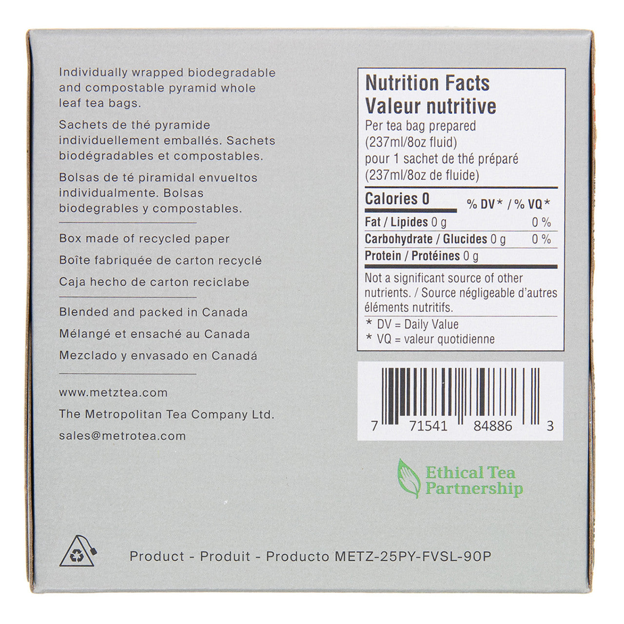 Metz Salted Caramel Tea - 25 count