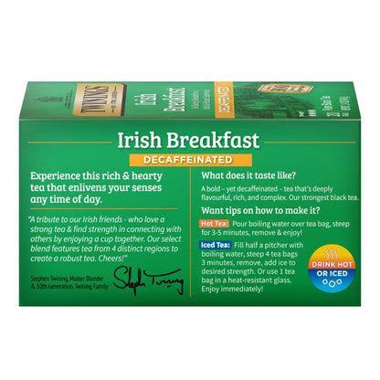 Twinings Irish Breakfast Decaffeinated Tea - 20 count - Image 4