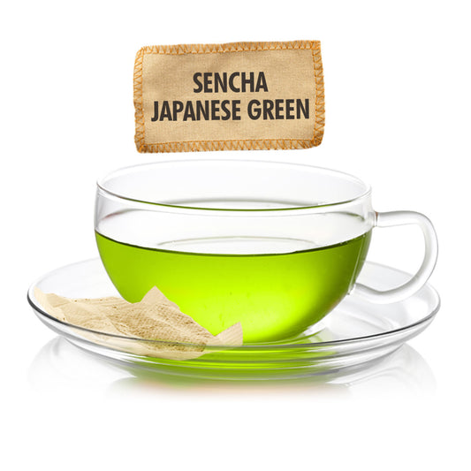 Sencha Japanese Green Tea - Sampler Size - 5 Tea Bags - Image 1