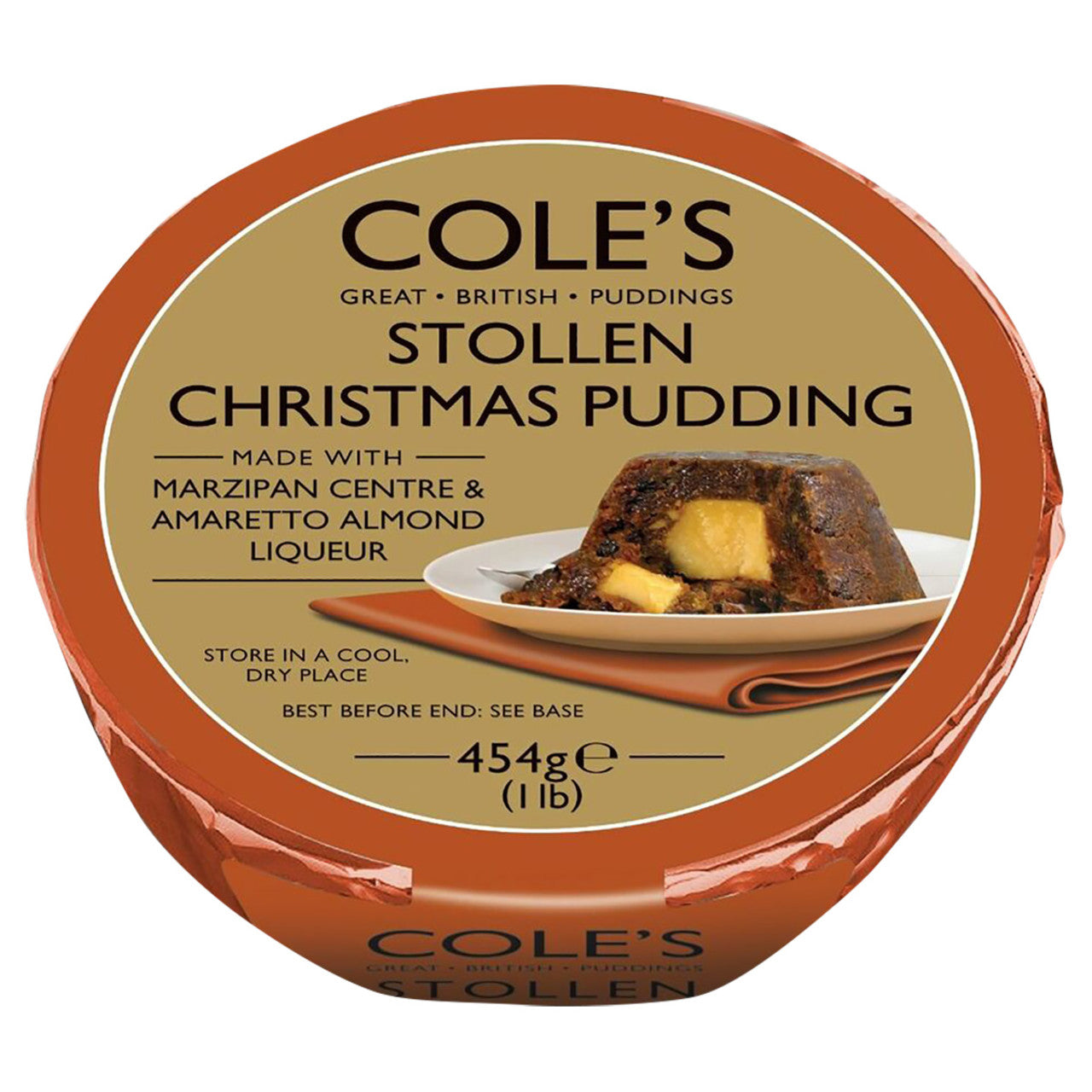 Coles Stollen Christmas Pudding  - 16oz (454g)