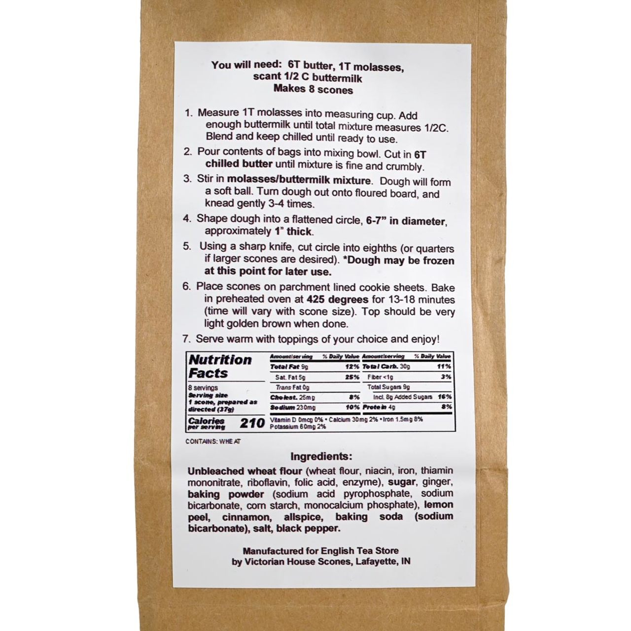 ETS Scone Mix - Gingerbread - 10.34oz (293g)