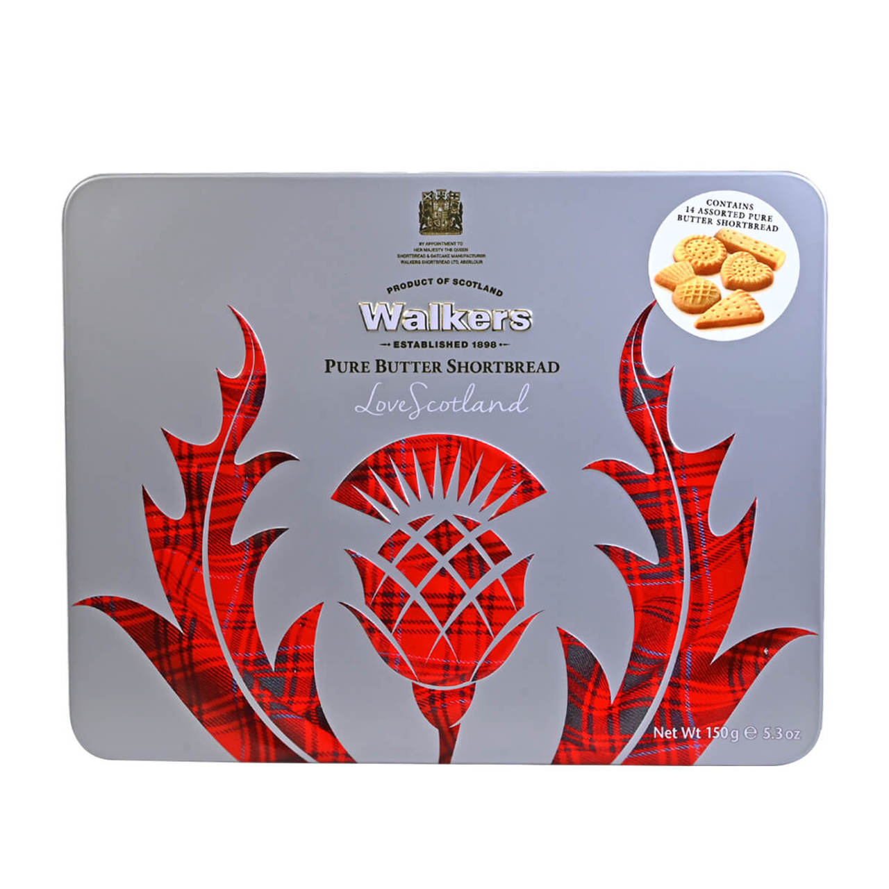 Walkers Shortbread Tin - Scottish Icon Thistle - 5.29oz (150g)
