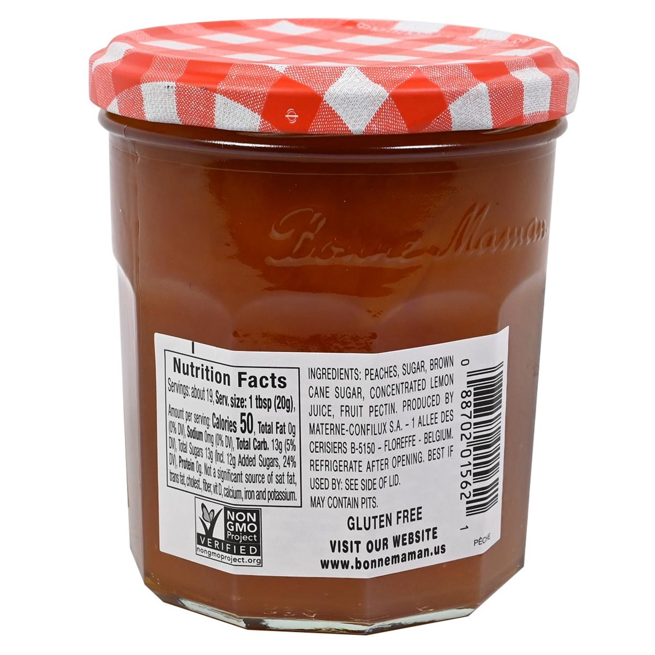 Bonne Maman Peach Preserve - 13oz (368g) - Image 2