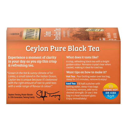 Twinings Ceylon Pure Black Tea - 20 count - Image 4