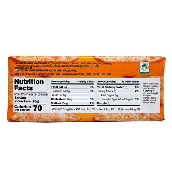 Jacobs Cream Crackers - 7.05oz (200g) - Image 2