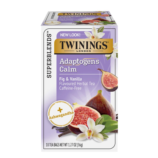 Twinings Superblends Adatogens Caffeine-free Herbal Tea - Calm -  Fig & Vanilla  - 18 Count - Image 1