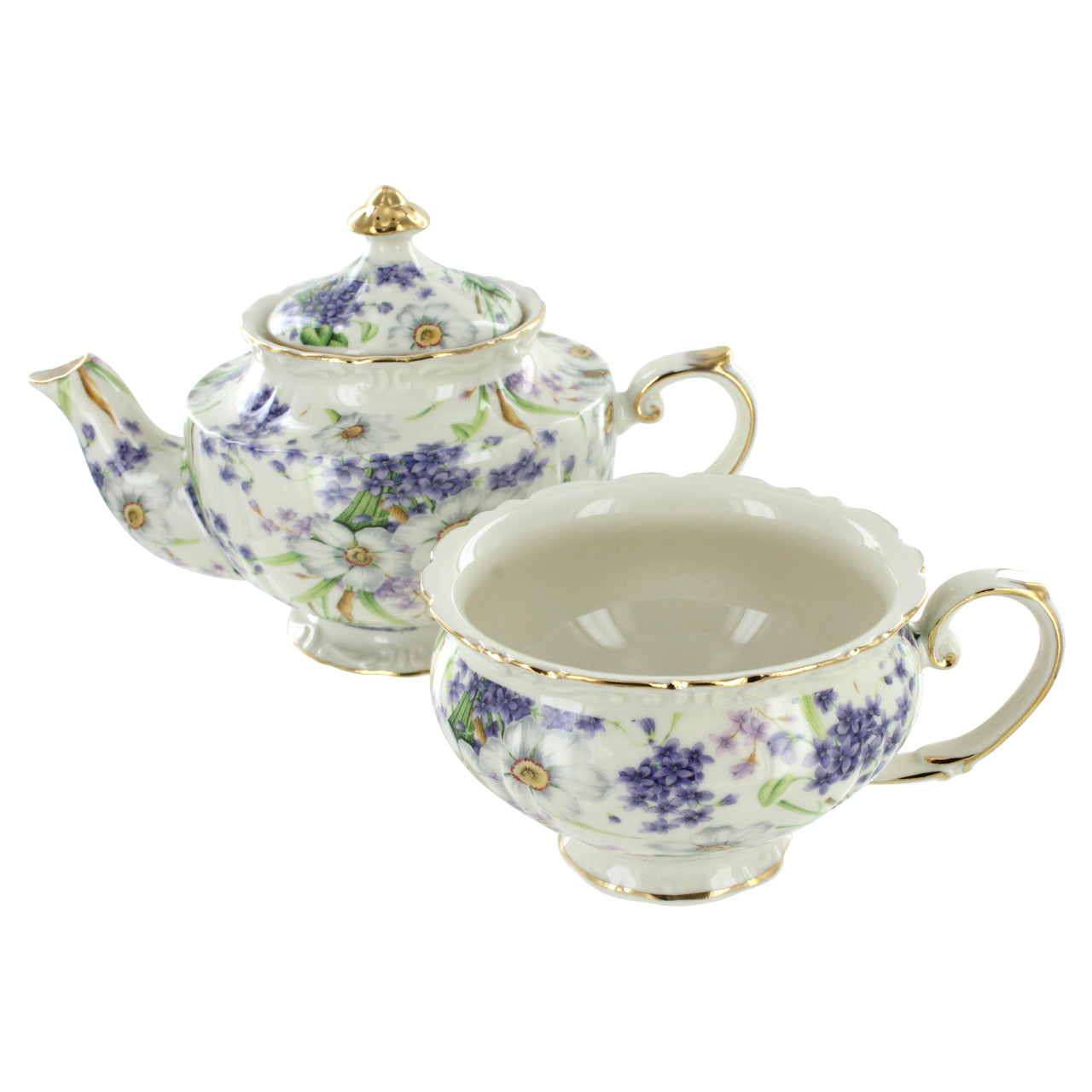 Blue Violet Porcelain - Tea for One