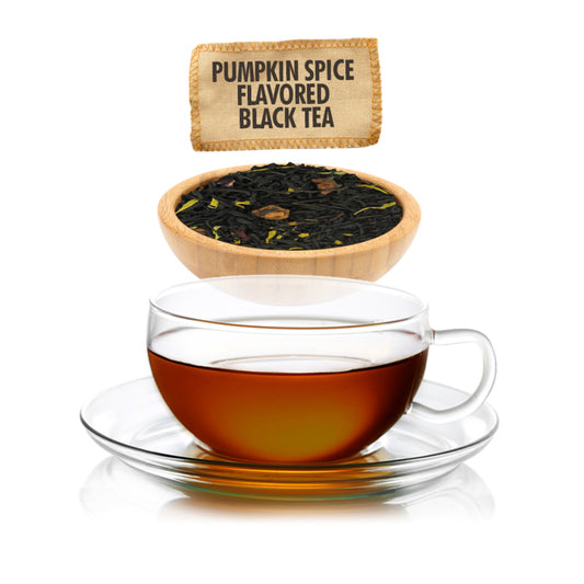 Pumpkin Spice Flavored Black Tea  - Loose Leaf - Sampler Size - 1oz