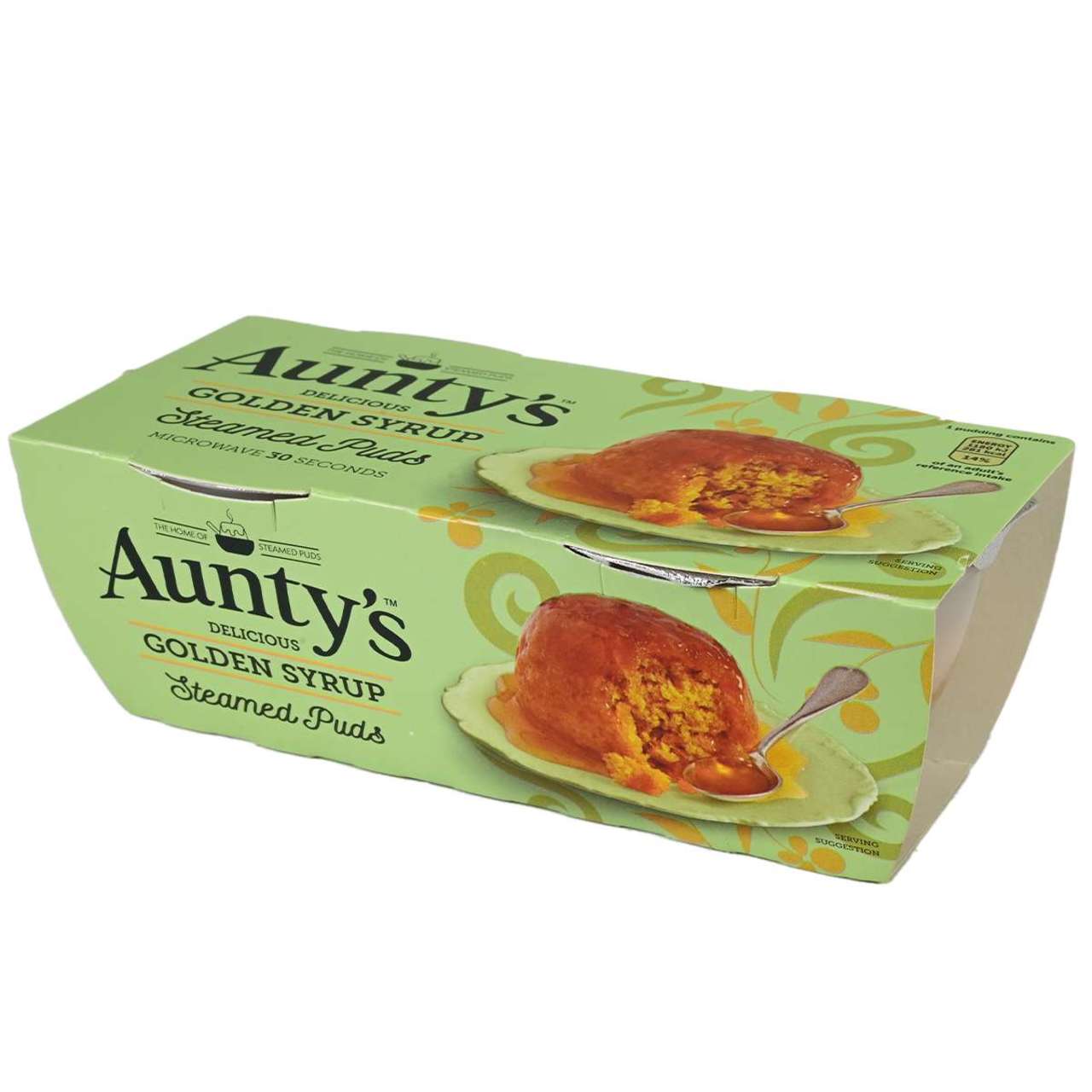 Auntys Golden Syrup Pudding - 2 pack (190g) - Image 2