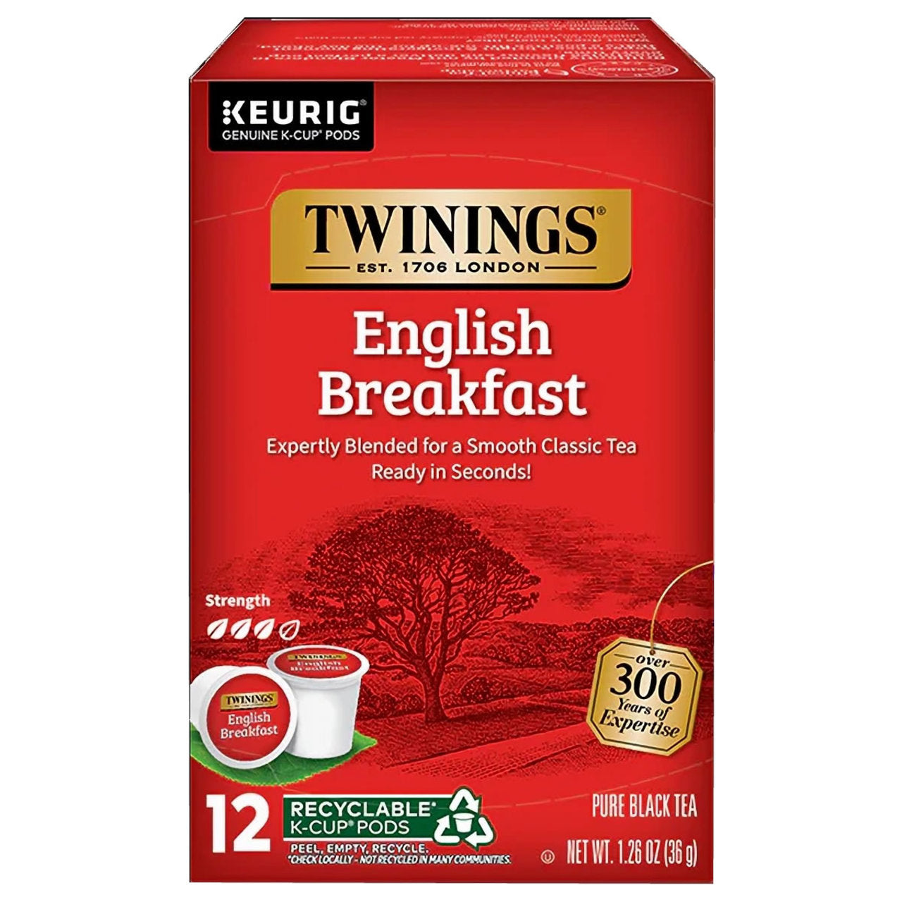Twinings English Breakfast K-Cups - 12 count