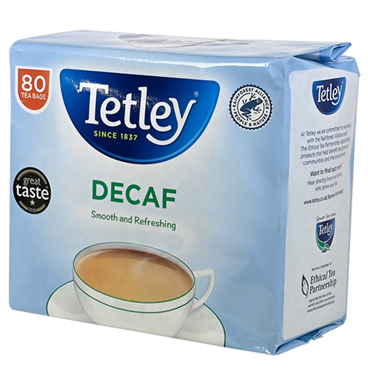 Tetley Decaf Tea Bags - 80 count