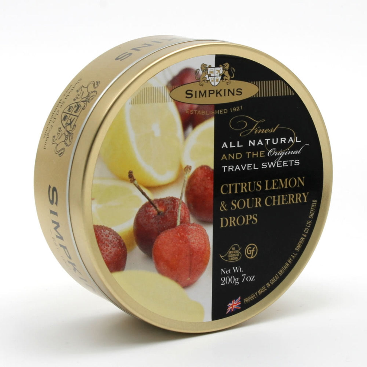 Simpkin's Travel Sweets - Citrus Lemon & Sour Cherry - 7oz. (200g)