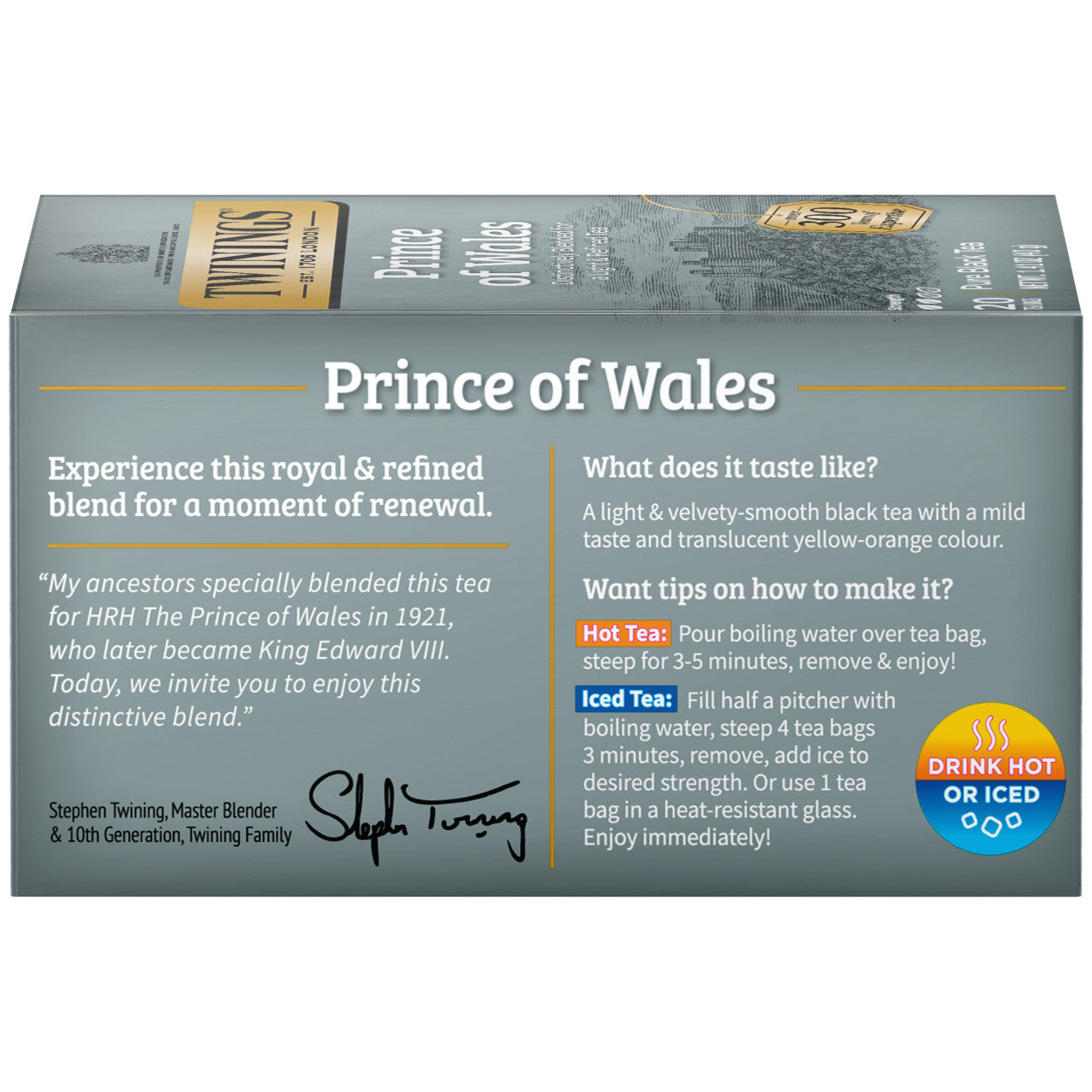 Twinings Prince of Wales Tea - 20 count
