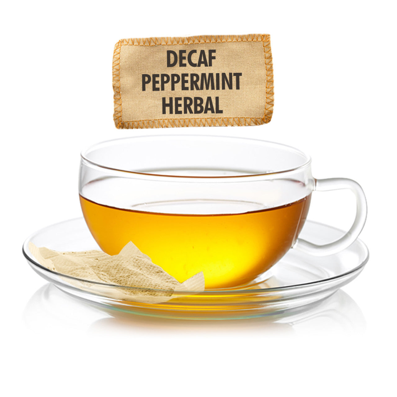 Caffeine Free Peppermint Herbal Tea - Sampler Size - 5 Tea Bags - Image 1
