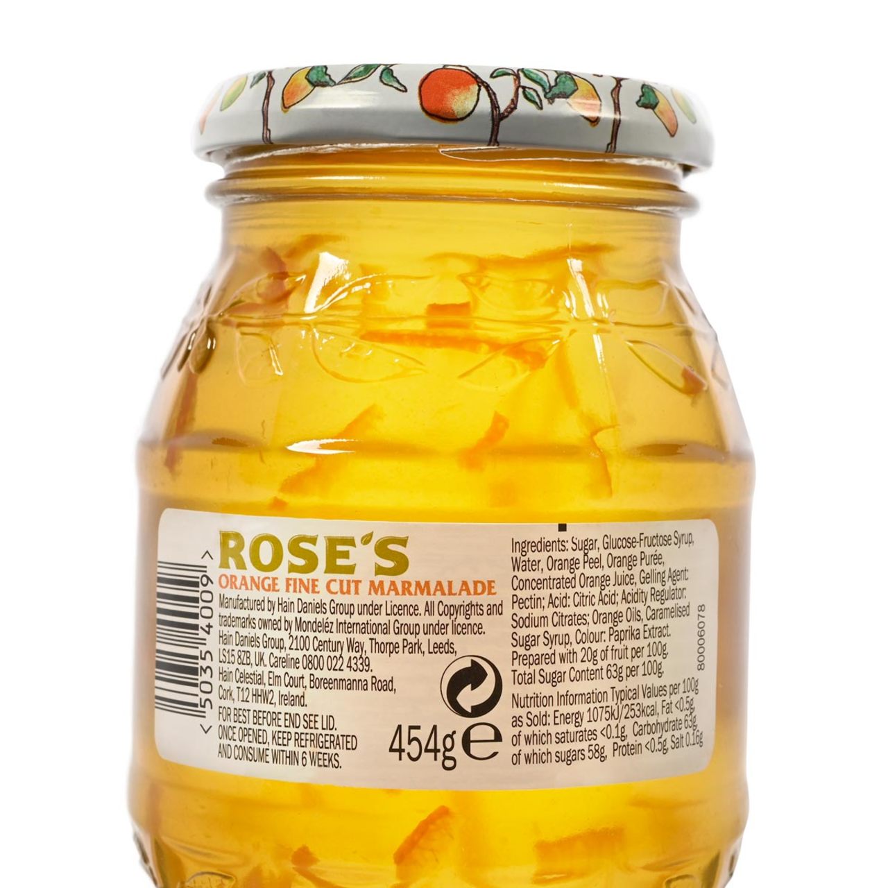 Roses Orange Marmalade 16oz (454g)