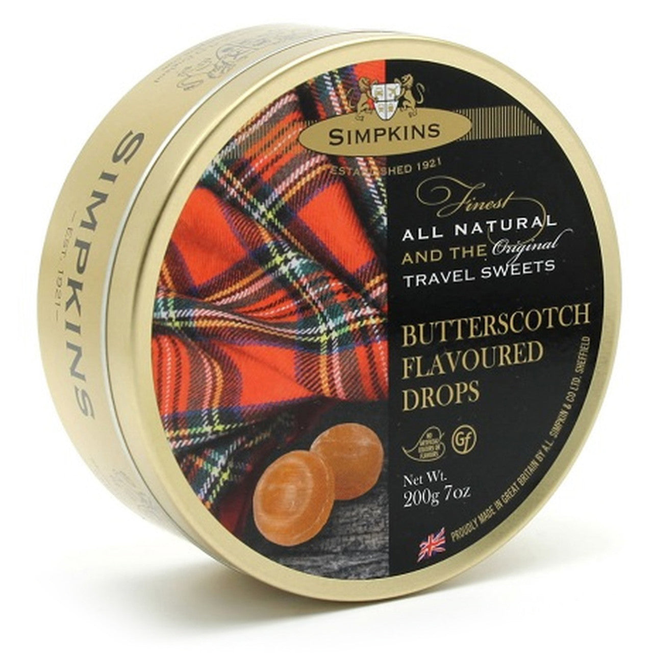 Simpkin's Travel Sweets - Butterscotch - 7oz. (200g)