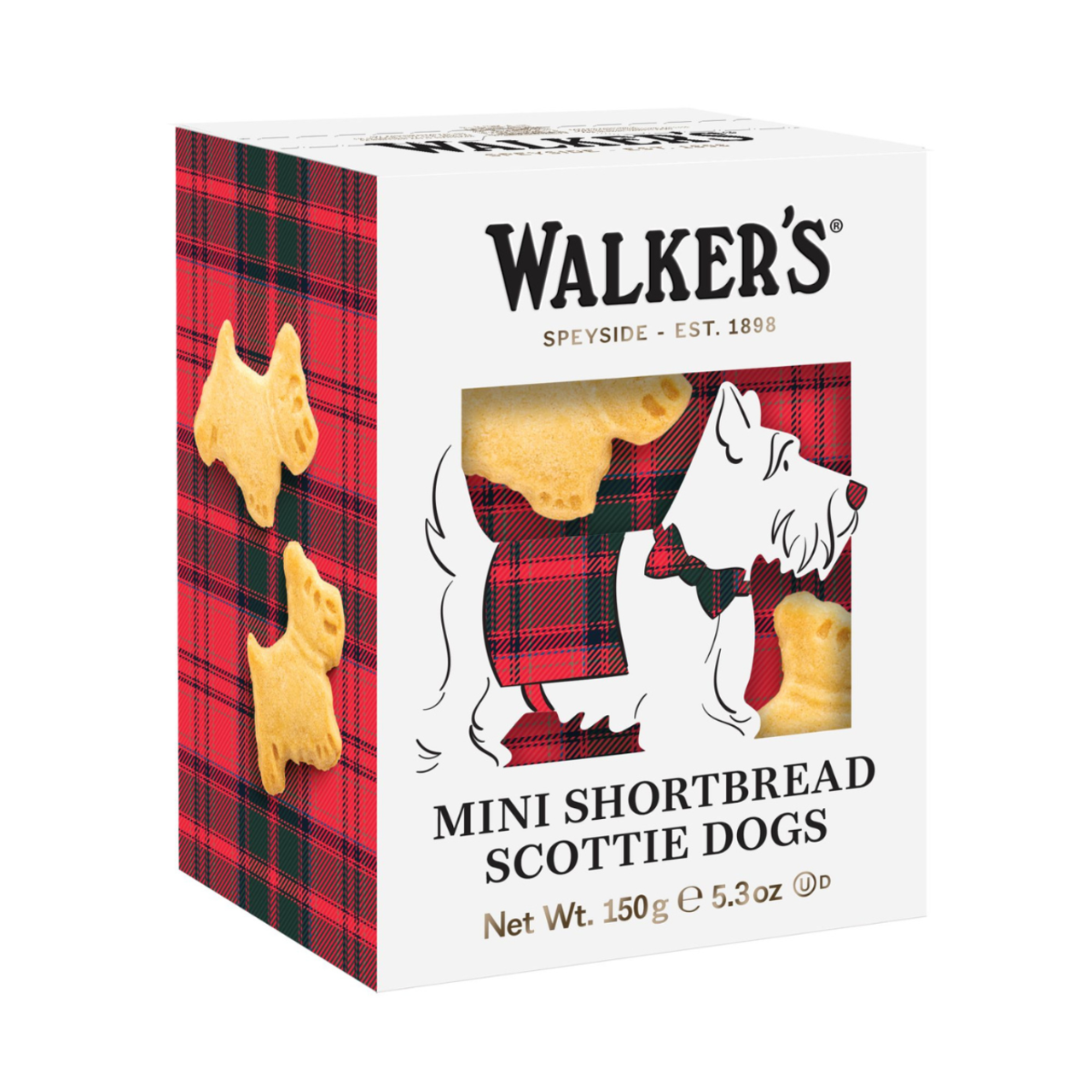 Walkers Mini Scottie Dog Shortbread Carton - 5.3oz (150g)