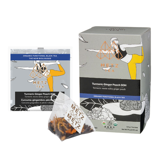 Metz Organic Tumeric Ginger Peach Tea - 25 count - Image 1