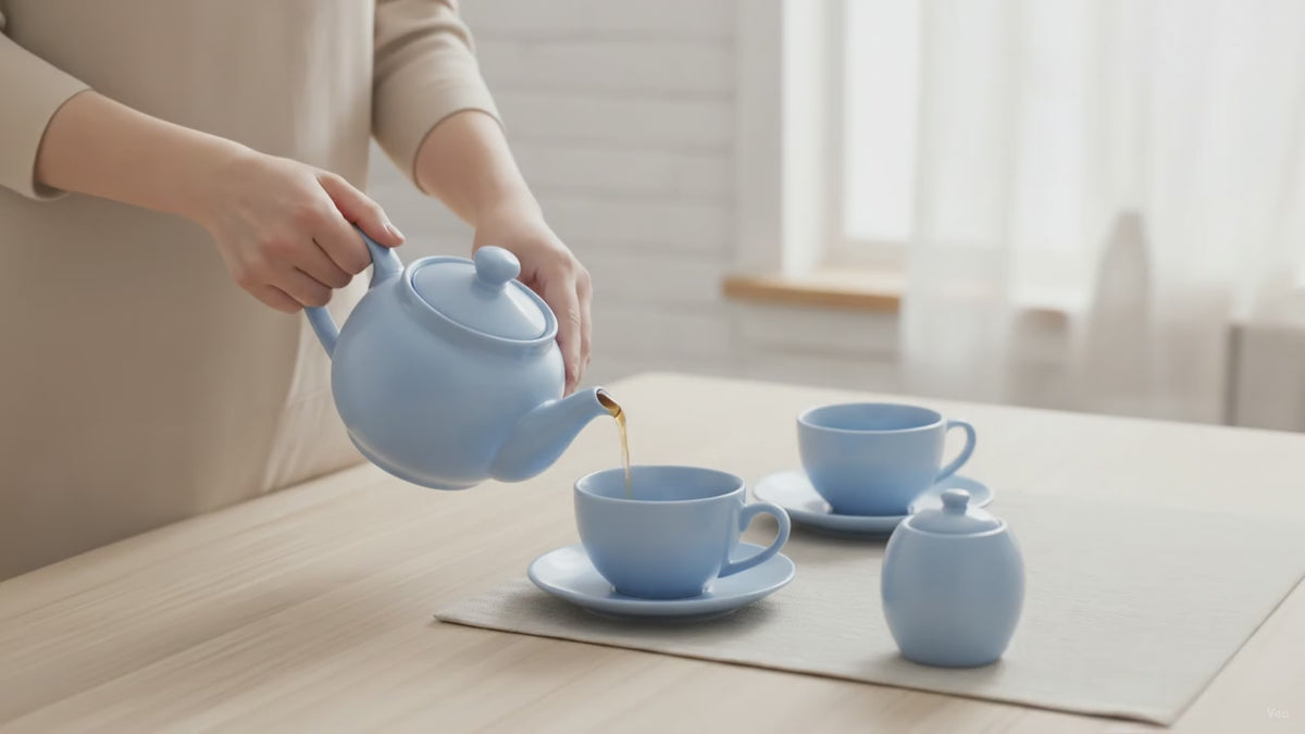 Amsterdam Tea Set - 2 Cup - Powder Blue - Image 3