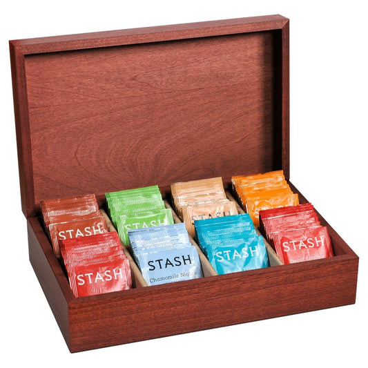 Tea Chests with Tea - Stash's Decaf Selections