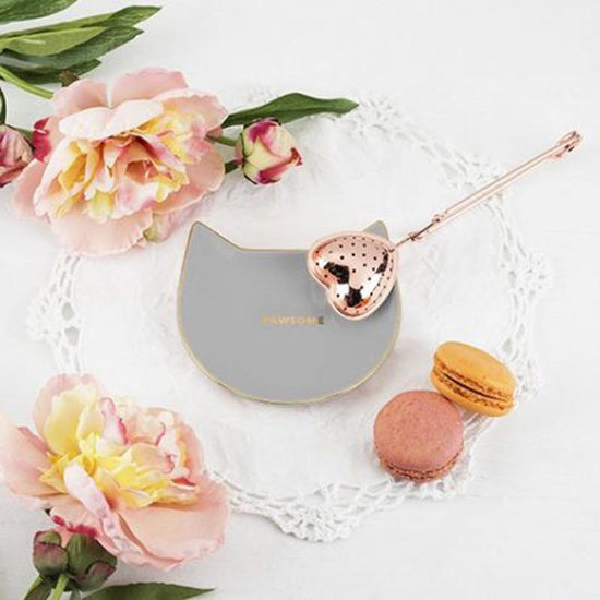 Pawsome Gray Ceramic Tea Bag Caddy - Image 2