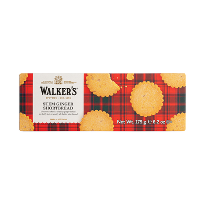 Walkers Stem Ginger Shortbread - 6.2oz (170g) - Image 1