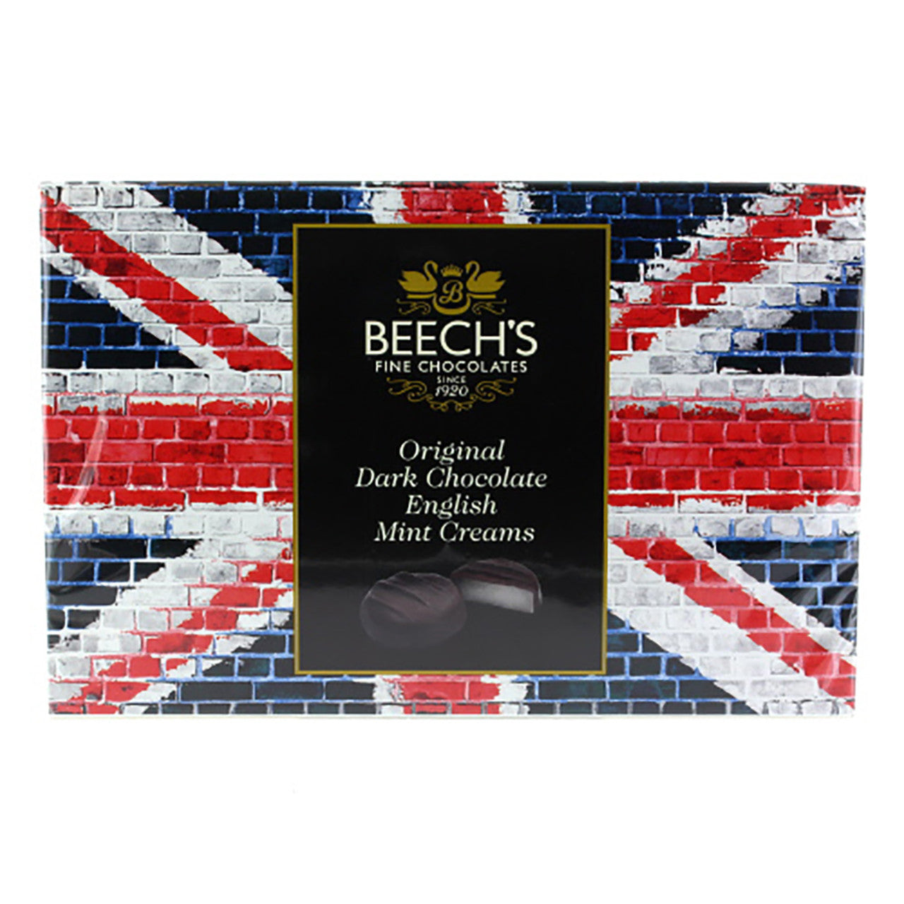 Beech’s Union Jack Dark Chocolate  English Mint Creams 5.29oz (150g) - Image 1