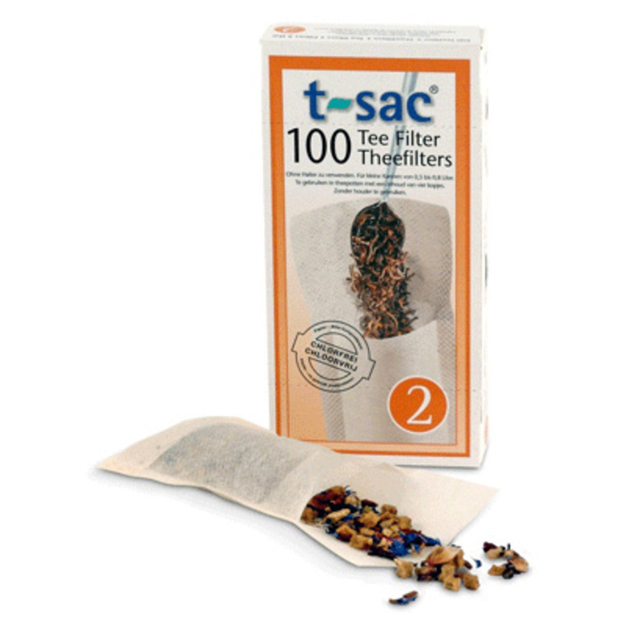 Natural T-Sac Size 2 Box of 1000