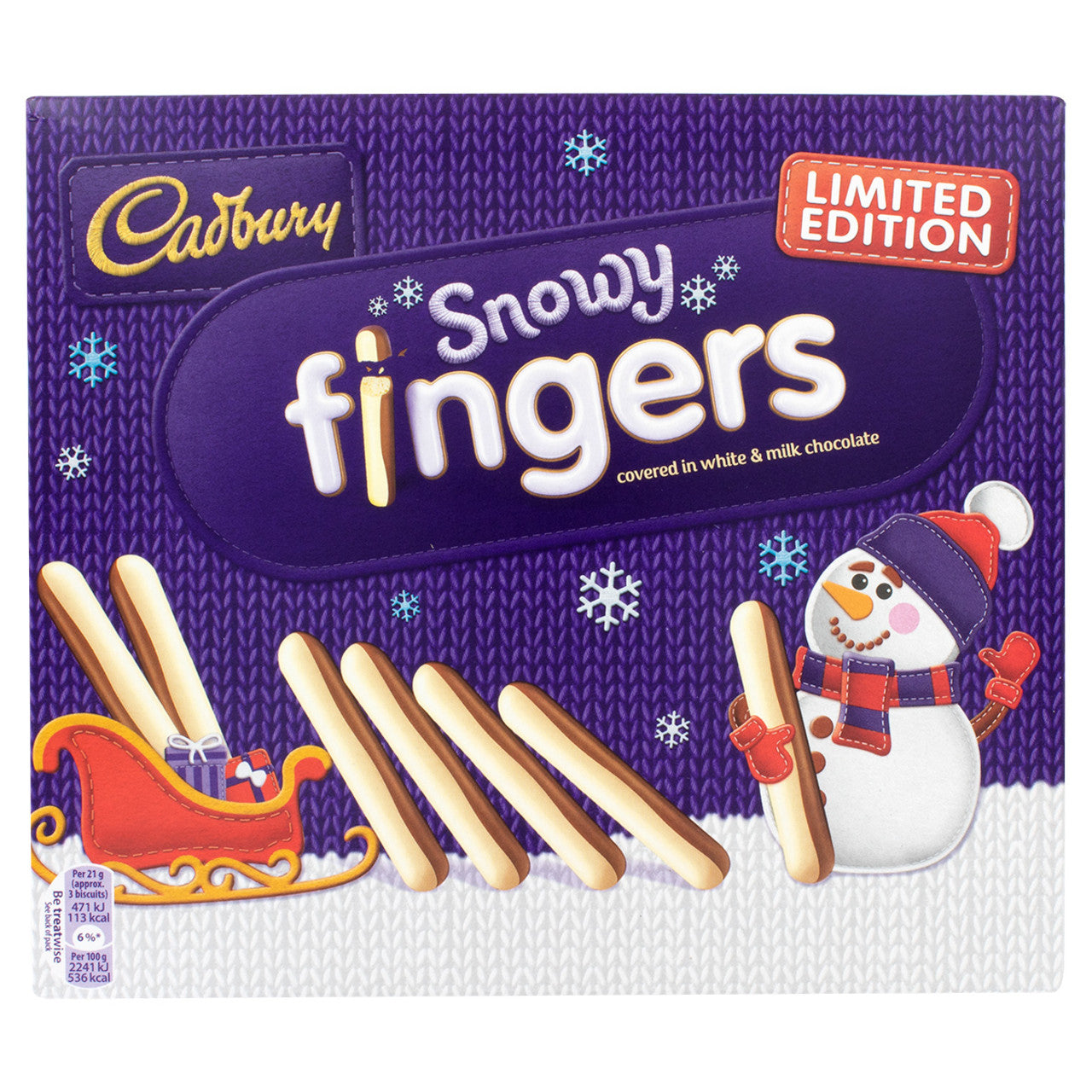 Cadbury Snowy Fingers - 4.05oz (115g)